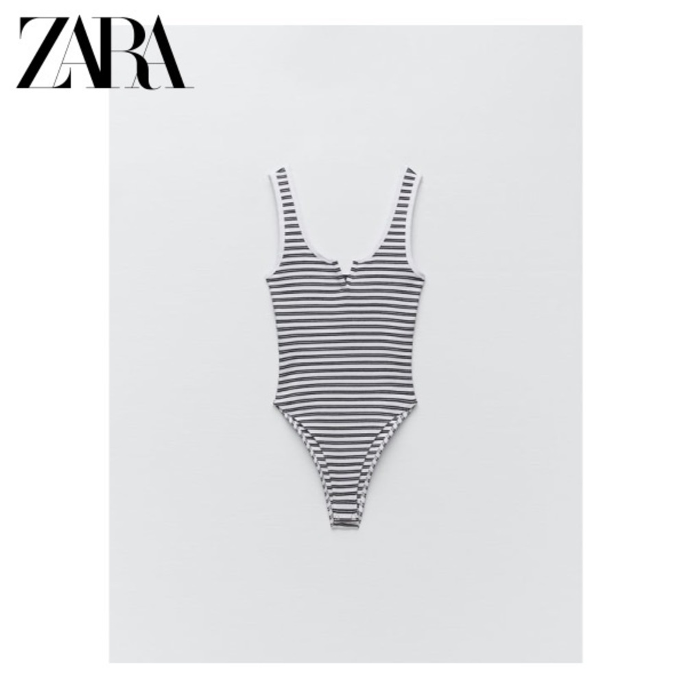 Zara stripe bodysuit